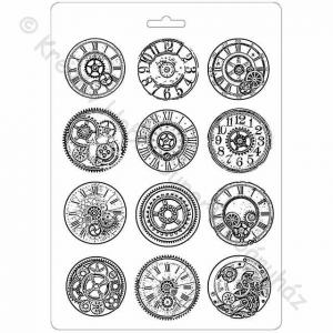 Öntőforma lágy PVC A4 - órák, mechanizmusok - Steampunk
