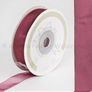 Organza szalag 15 mm - bordó