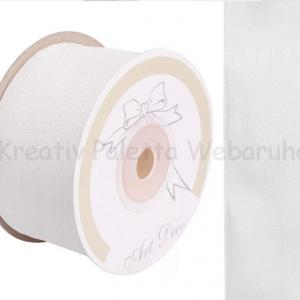 Organza szalag 40 mm - fehér