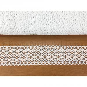 Pamut csipke - fehér 5,5 cm x 2 m