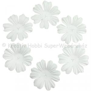 Papírvirág - virágszirom fehér, 3 cm 10 db