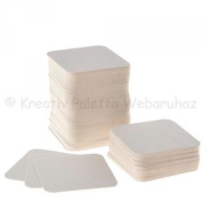 Poháralátét karton 9,3 x 9,3 cm, 4 db