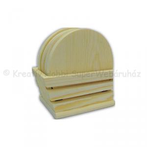 Poháralátét tartóval 11,5 x 6 x 6,5 cm