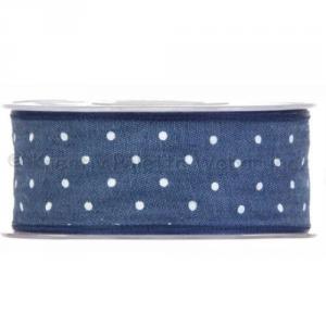 Pöttyös farmer szövet szalag 40 mm