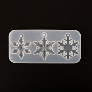 Professzionális szilikon öntőforma - karácsonyi dísz hópehelyhek