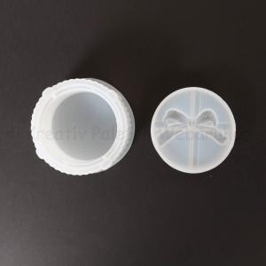 Professzionális szilikon öntőforma - kerek doboz tetővel 8,7 x 4,5 cm