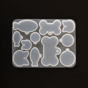 Professzionális szilikon öntőforma - nyakörv biléták, kulcstartó