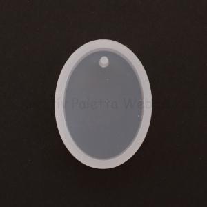 Professzionális szilikon öntőforma - ovális 2,2 x 2,9 x 0,8 cm