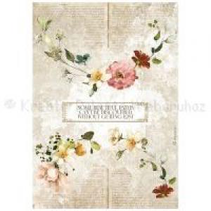 Rizspapír A/4 - Garden of Promises virágfüzér