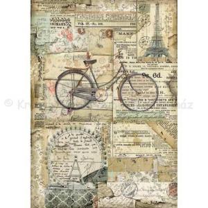 Rizspapír A/4 - kerékpár