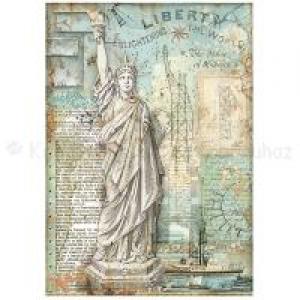 Rizspapír A/4 - Sir Vagabond Aviator, Szabadság-szobor