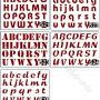 Sablon- ABC, betűk A/5