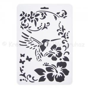 Stencil A4 - kolibri