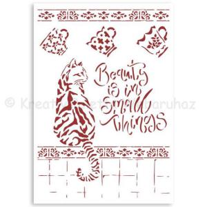 Stencil G, 21 x 29,7 cm - Casa Granada macska