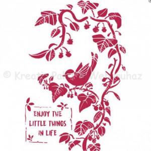 Stencil G, 21 x 29,7 cm - Madarak az ágon