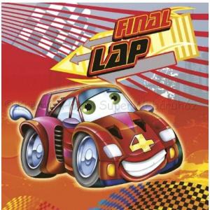 Szalvéta - autó - Little Red Car