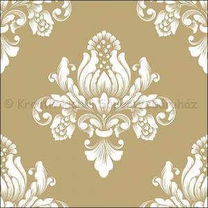 Szalvéta - barokk minta, arany - Barok Gold