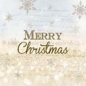 Szalvéta - boldog karácsonyt - merry christmas
