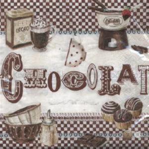 Szalvéta - csokoládé és kakaó