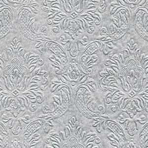 Szalvéta - domborított tapéta minta - ezüst