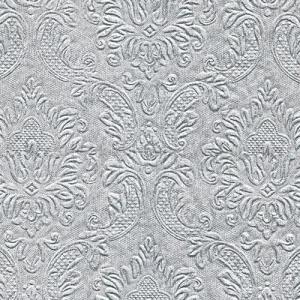 Szalvéta - domborított tapéta minta - ezüst