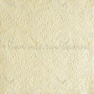 Szalvéta - domborított tapéta minta - gyöngyház krém