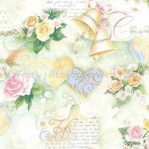 Szalvéta - esküvői harangok