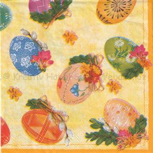 Szalvéta - festett tojások