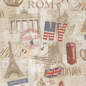 Szalvéta - fővárosok