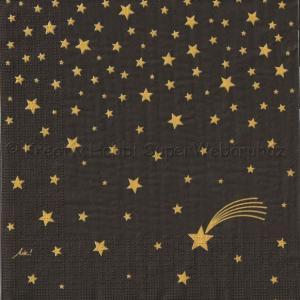 Szalvéta - holdfény fekete arany