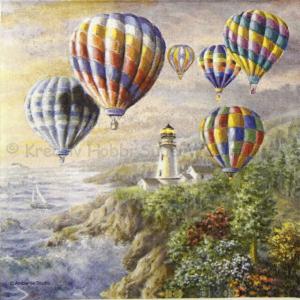 Szalvéta - hőlégballon
