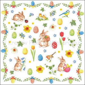 Szalvéta - húsvéti kollázs