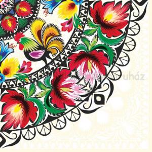 Szalvéta - kakasos terítő