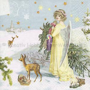 Szalvéta - karácsonyi angyal