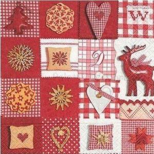 Szalvéta - karácsonyi patchwork