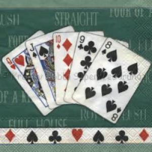 Szalvéta - kártya, francia