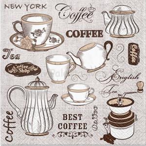 Szalvéta - kávé aroma