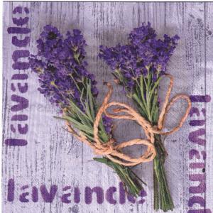 Szalvéta - levendula csokrok