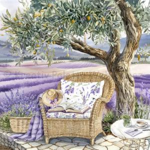 Szalvéta - levendula kert Provance