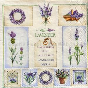Szalvéta - levendulák