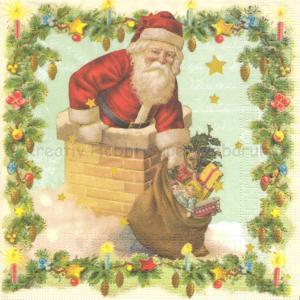 Szalvéta - Mikukás a kéményben - Santa in chimney