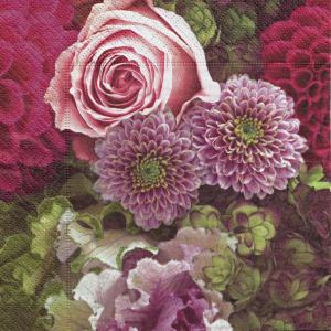 Szalvéta - őszi virágok