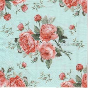 Szalvéta - rózsák - Biedermeier