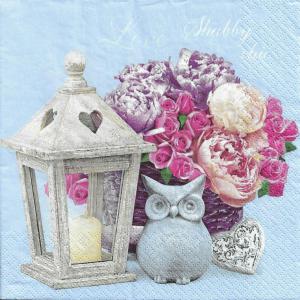 Szalvéta - Shabby-Chic lámpás