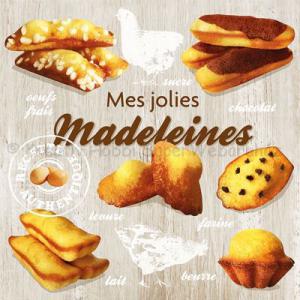 Szalvéta - sütemény - Madeleines
