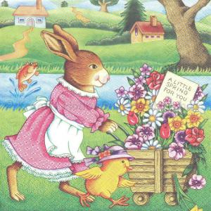 Szalvéta - tavaszt hozó nyuszi