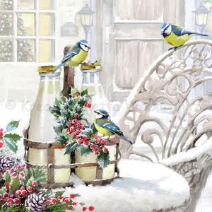 Szalvéta - téli kert