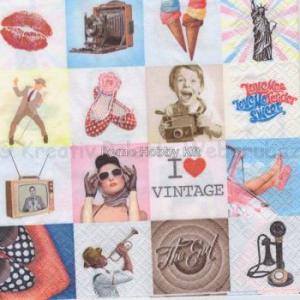 Szalvéta - vintage