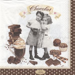 Szalvéta - vintage csokoládé