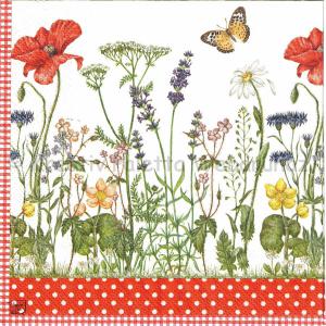 Szalvéta - virágos rét